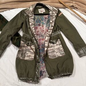 BNCI / Anthrop Mixed Parka Utility Jacket Small